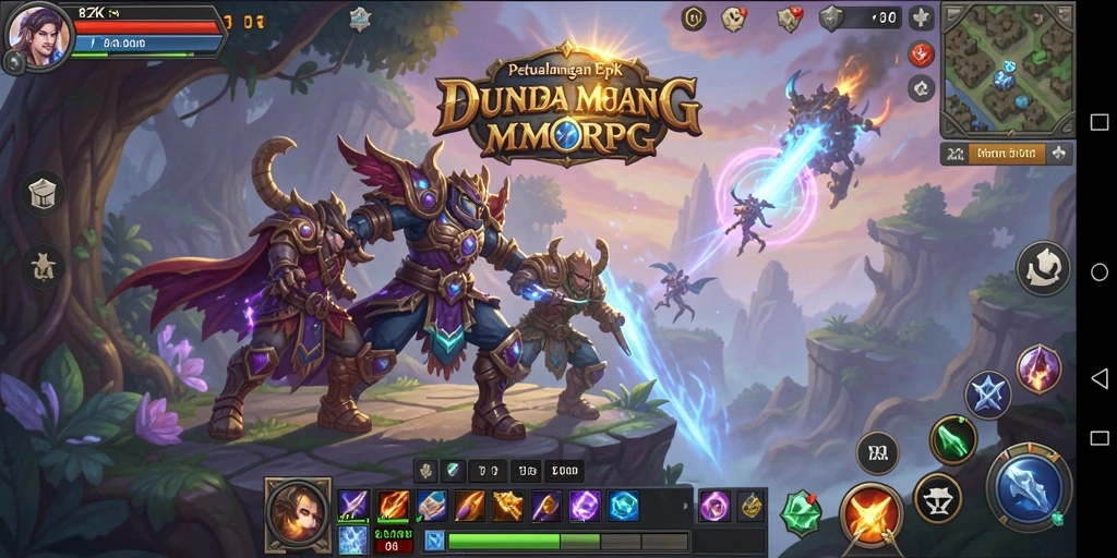Screenshot gameplay 8ZK menampilkan aksi seru dalam petualangan MMORPG.