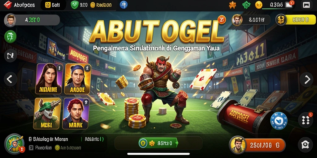 Tampilan gameplay ABUTOGEL yang menarik dan interaktif.