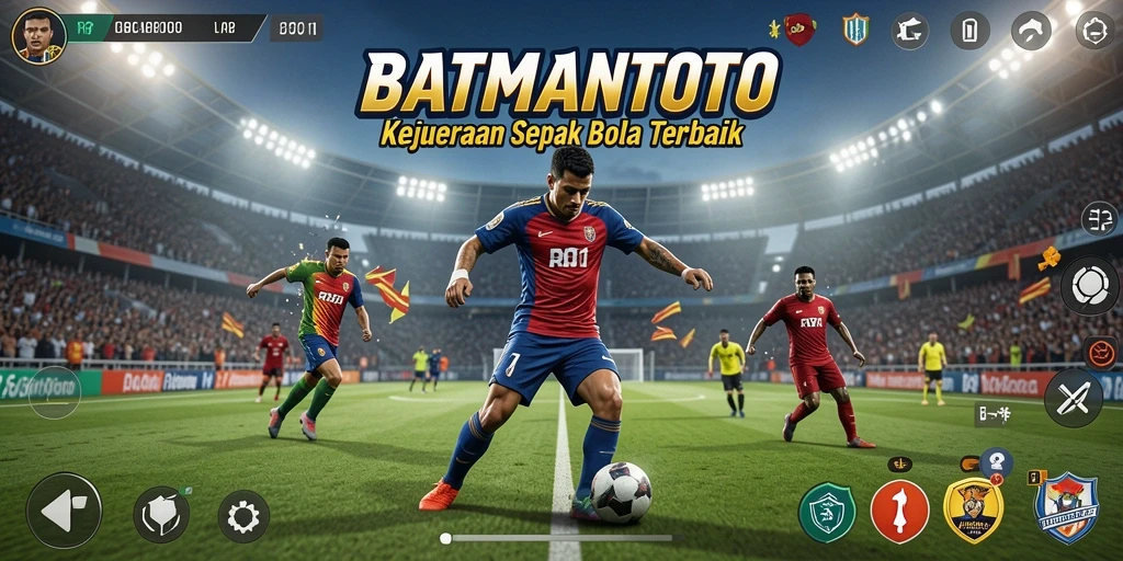 Gameplay seru dalam BATMANTOTO yang menampilkan kejuaraan sepak bola.