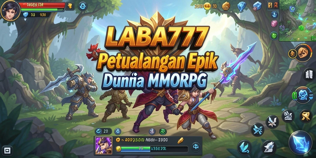 Tampilan utama gameplay LABA777 yang menampilkan aksi petualangan seru.