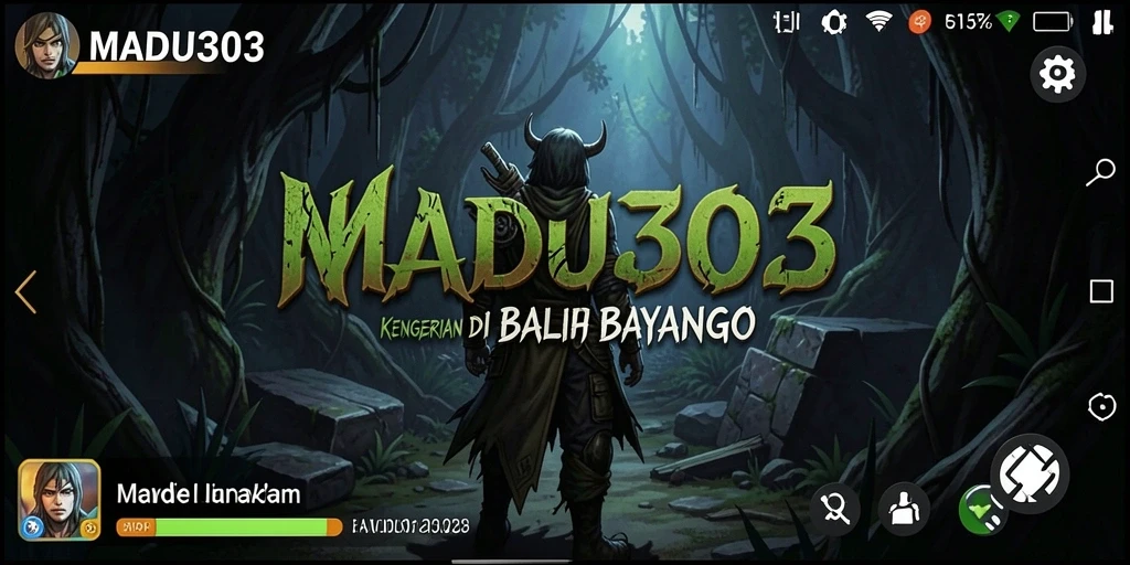 Screenshot menampilkan suasana mencekam di dalam game MADU303.