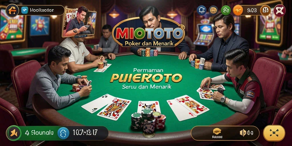 Tampilan gameplay Poker yang menarik di MIOTOTO.