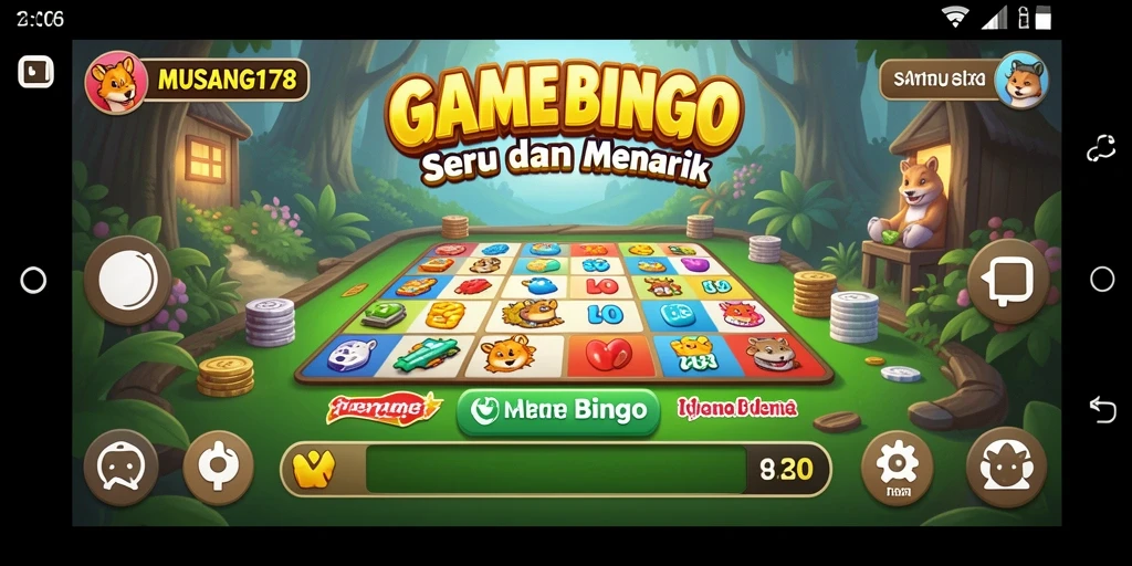 Gameplay seru MUSANG178 dengan suasana kompetisi Bingo yang menarik.