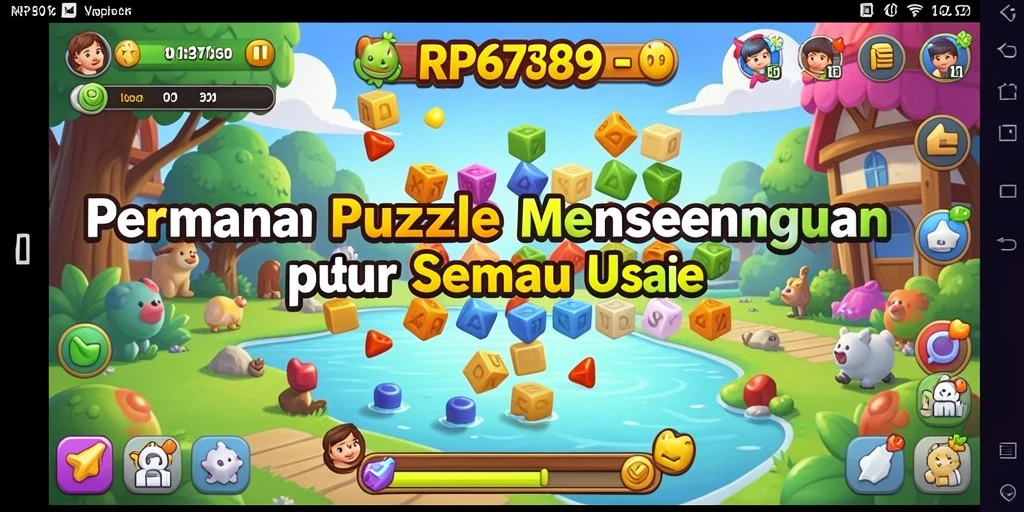 Screenshot utama RP6789 menampilkan gameplay seru dan menantang di dunia Puzzle.