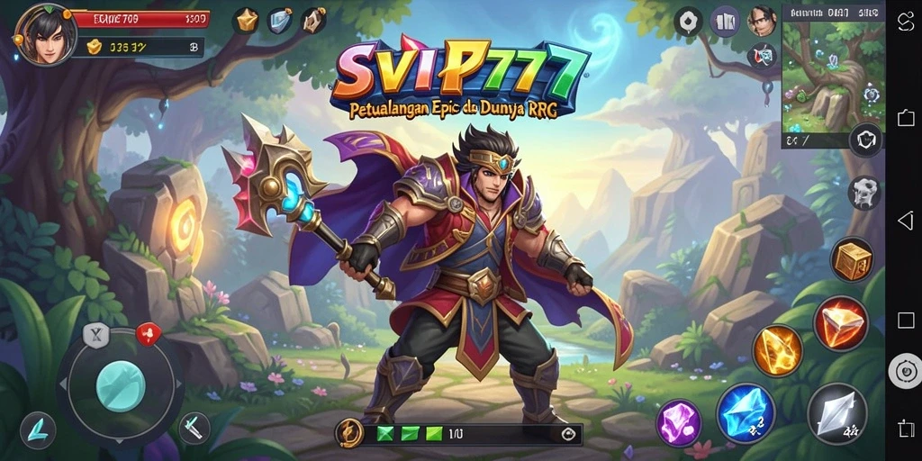Tangkapan layar gameplay SVIP777 menunjukkan aksi petualangan RPG yang mengasyikkan.