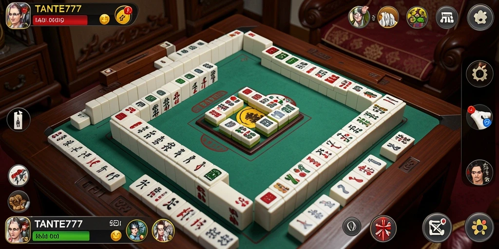 Tampilan menarik dalam permainan Mahjong TANTE777 dengan gameplay yang seru.