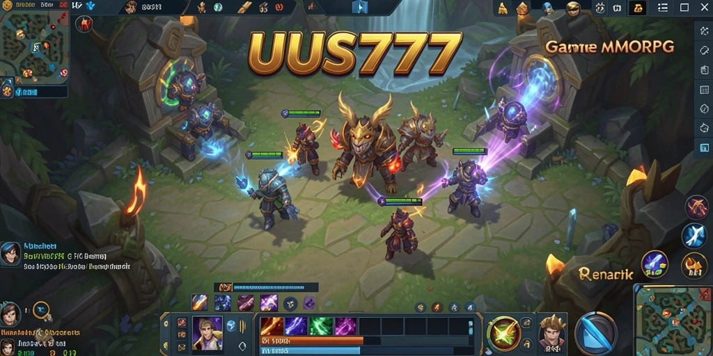 Screenshot menunjukkan aksi seru dalam permainan MMORPG UUS777.